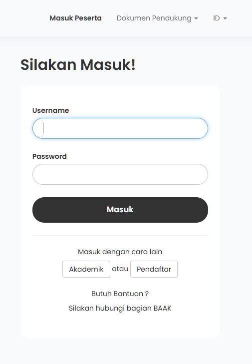 Login form